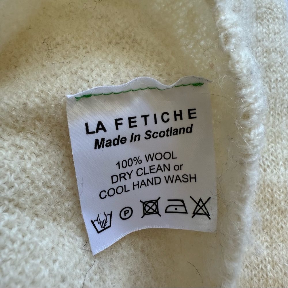 La Fetiche Wool Contrast Stitch Sweater - Picture 4 of 10